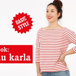 Summer shirt with 3/4 sleeves FRAU KARLA e-book