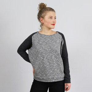 Raglan sweater FRAU MONA paper cut image 8