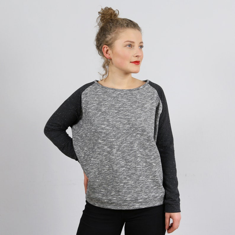 Raglan sweater FRAU MONA paper cut image 8