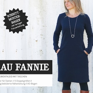 Sweat dress FRAU FANNIE paper cut image 1