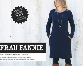 Sweatkleid FRAU FANNIE Papierschnitt