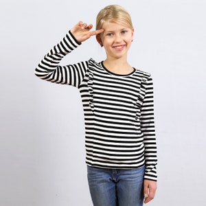 SARA Shirt mit kleinen Rüschen, PAPIERSCHNITT Bild 5