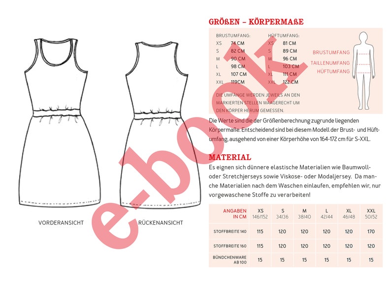 Strap dress with waistband FRAU NELE e-book image 3
