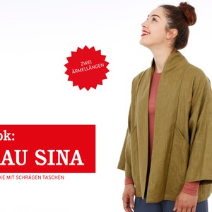 Kimono jacket with slanted pockets FRAU SINA e-book