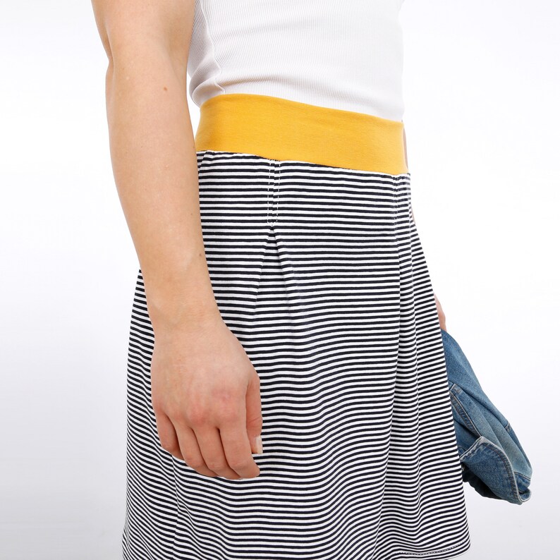 Jersey skirt for women, MRS. ANTJE, paper cut image 8