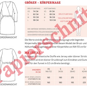 Jerseykleid in Wickeloptik FRAU VILMA Papierschnitt Bild 2