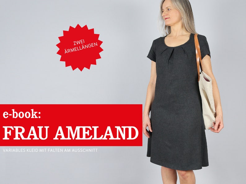 Dress with pleats at the neckline FRAU AMELAND e-book image 1