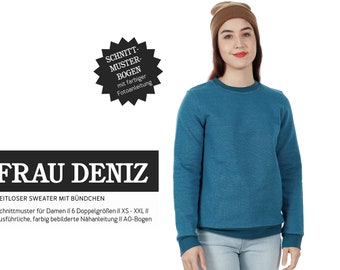 Pull FRAU DENIZ patron papier