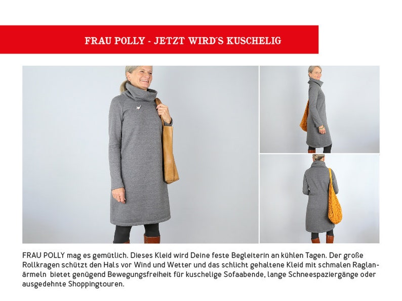 Sweat dress with turtleneck FRAU POLLY e-book image 2