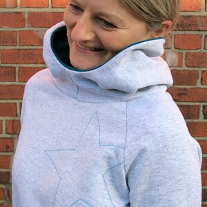 Hooded sweater for women MRS TONI paper cut image 6