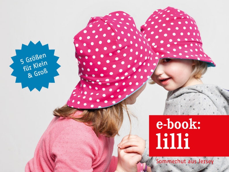 Cosy sun hat made of jersey LILLI e-book image 1