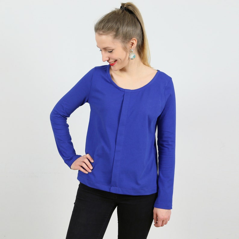 Long-sleeved shirt with wide piping FRAU JELLA e-book image 3