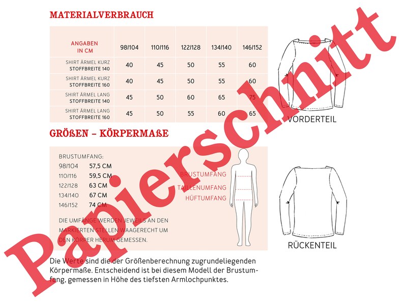 MARLENE Basicshirt für Mädchen, PAPIERSCHNITT Bild 3