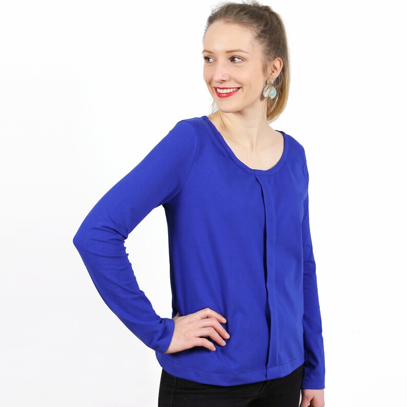Long-sleeved shirt with wide piping FRAU JELLA e-book image 4