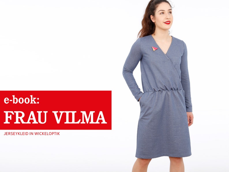 Jersey dress in wrap look FRAU VILMA e-book image 1