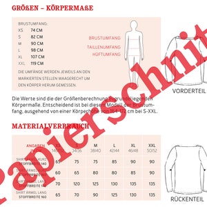 Basicshirt für Damen FRAU MARLENE Papierschnitt Bild 3