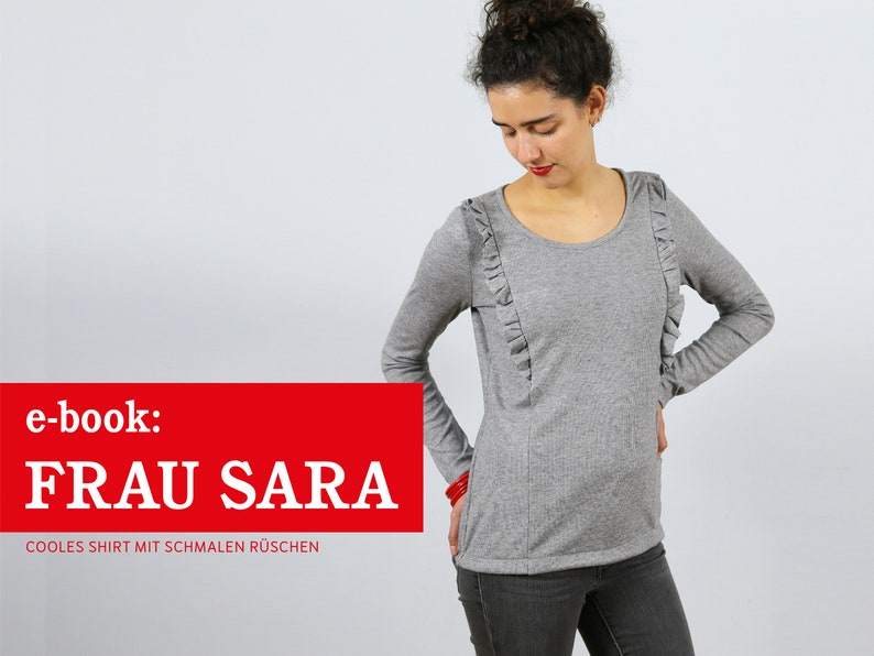 Shirt with small ruffles FRAU SARA e-book image 1