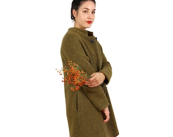 Manteau court FEMME LINDA | PATRON DE PAPIER