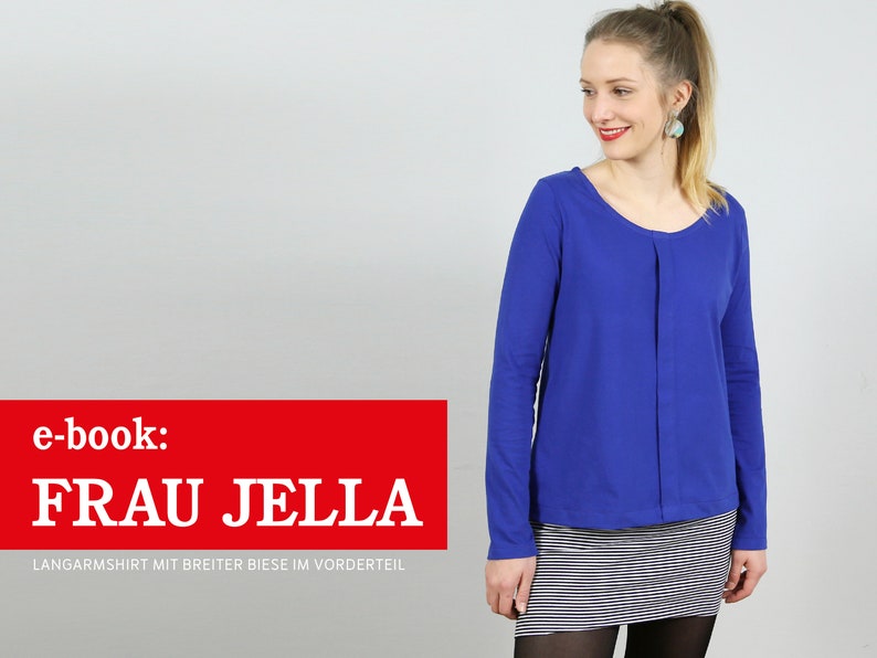 Long-sleeved shirt with wide piping FRAU JELLA e-book image 1