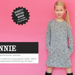 FANNIE sweat dress with pockets, PAPER CUT image 1