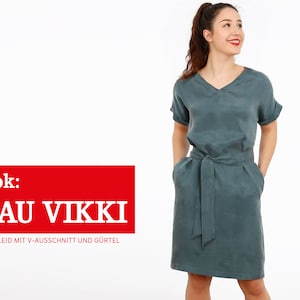 Loose dress with V-neck FRAU VIKKI e-book