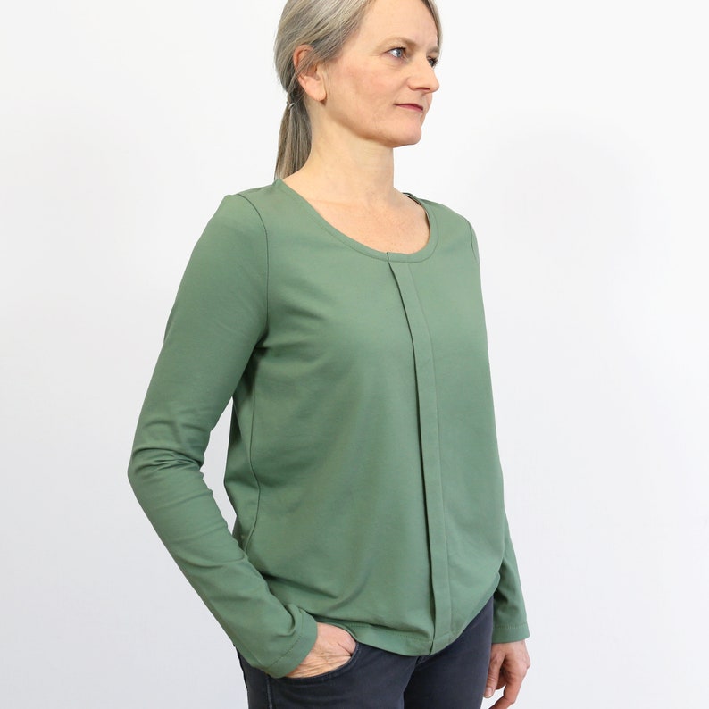 Long-sleeved shirt with wide piping FRAU JELLA e-book image 8