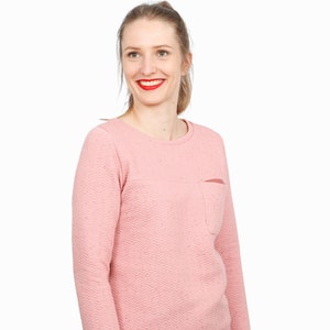 Sweater mit Brusttasche FRAU BENTE Papierschnitt Bild 5