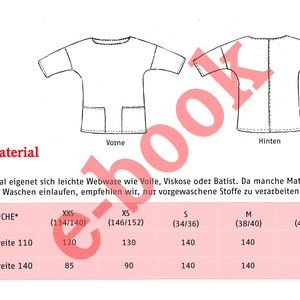 Kurze Bluse mit 3/4-Arm FRAU AIKO e-book Bild 2