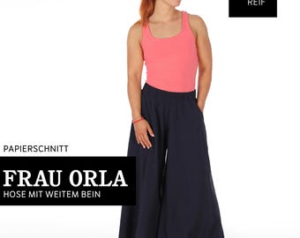 wide trousers • FRAU ORLA paper pattern