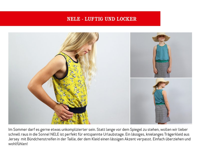 Strap dress with waistband NELE e-book image 2