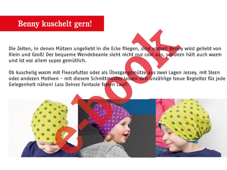 Wendebeanie für Groß & Klein BENNY e-book Bild 3