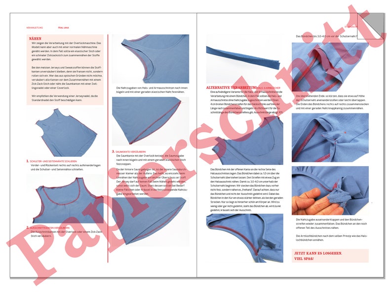Lässiges Teenie und Damentop FRAU JANA Papierschnitt Bild 3