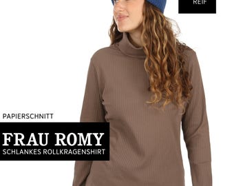 Turtleneck shirt FRAU ROMY paper cut