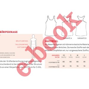 Women's top with racerback FRAU HENNIE e-book image 2