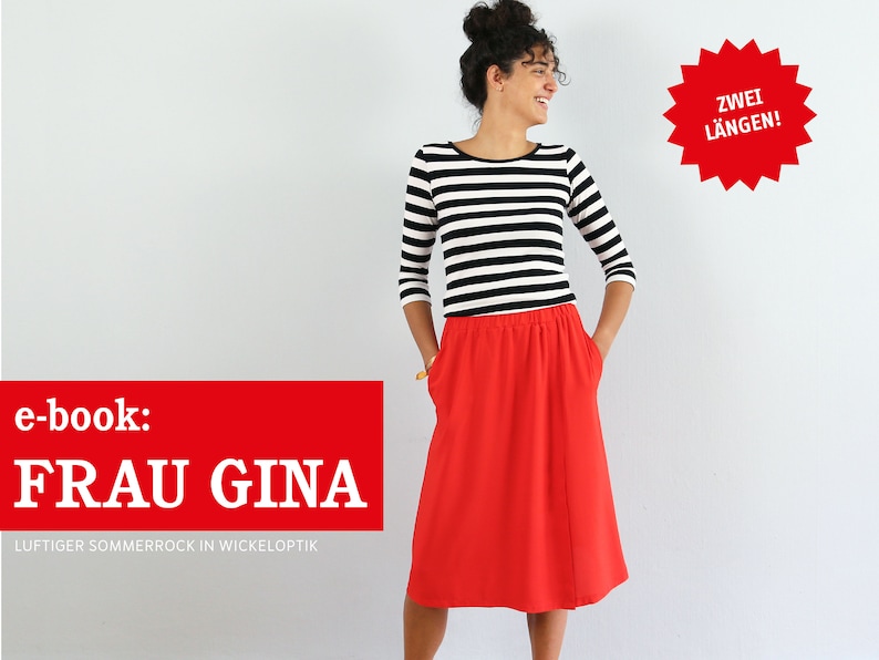 Wrap-look skirt FRAU GINA e-book image 1