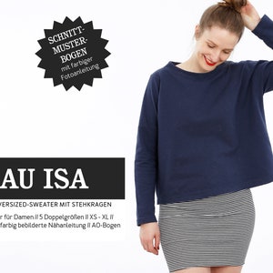 Oversized Sweater FRAU ISA Paper Cut