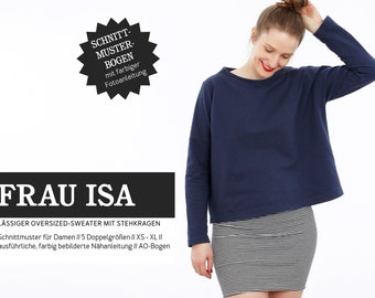 Oversized Sweater FRAU ISA Papierschnitt