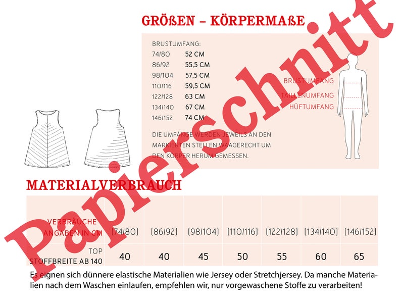 LIZZY airy girl top, PAPIERSCHNITT image 3