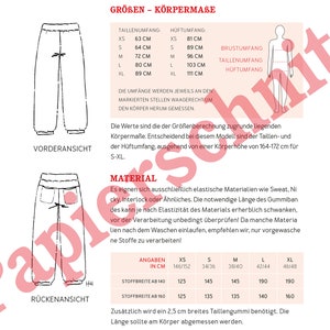 Cool sweatpants FRAU PAULI paper cut image 3