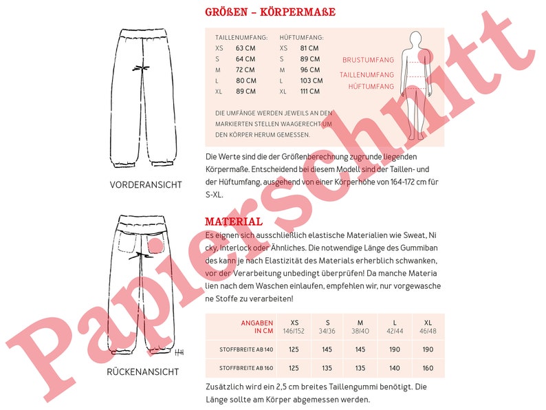 Cool sweatpants FRAU PAULI paper cut image 3