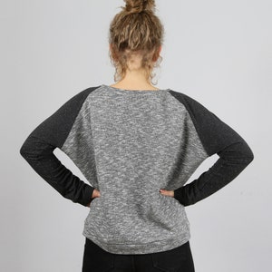 Raglan sweater FRAU MONA paper cut image 9