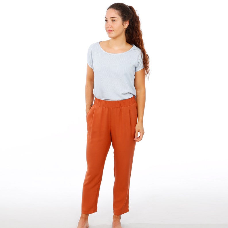 Madame HANNA Pantalon décontracté à taille élastique image 3