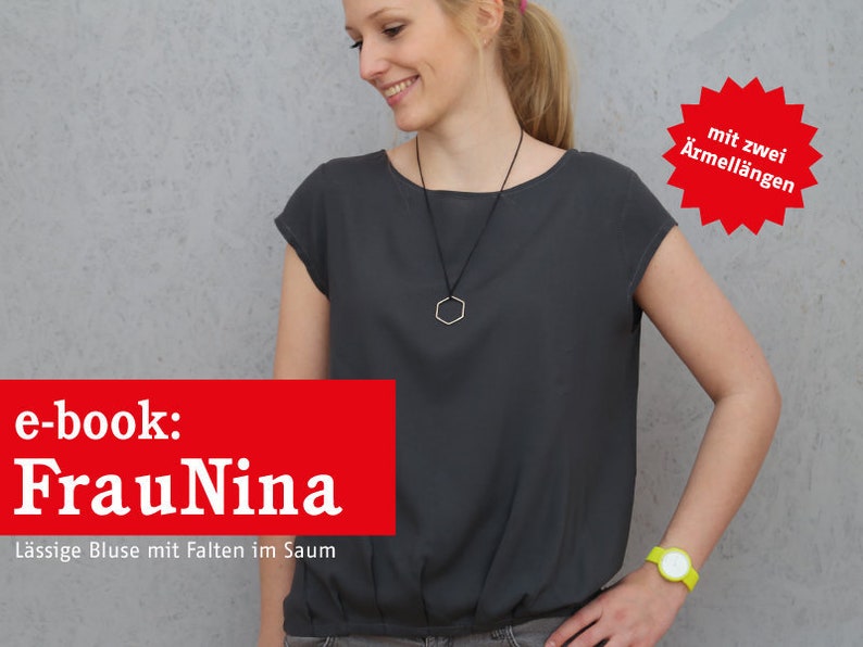 Blouse with pleats FRAU NINA e-book image 1