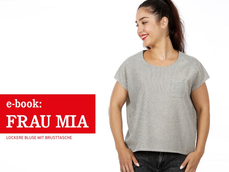 Loose raglan blouse FRAU MIA e-book image 1