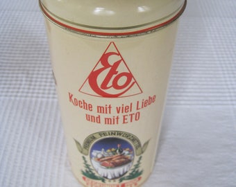 vintage blechdose eto küchen würze, küchengold