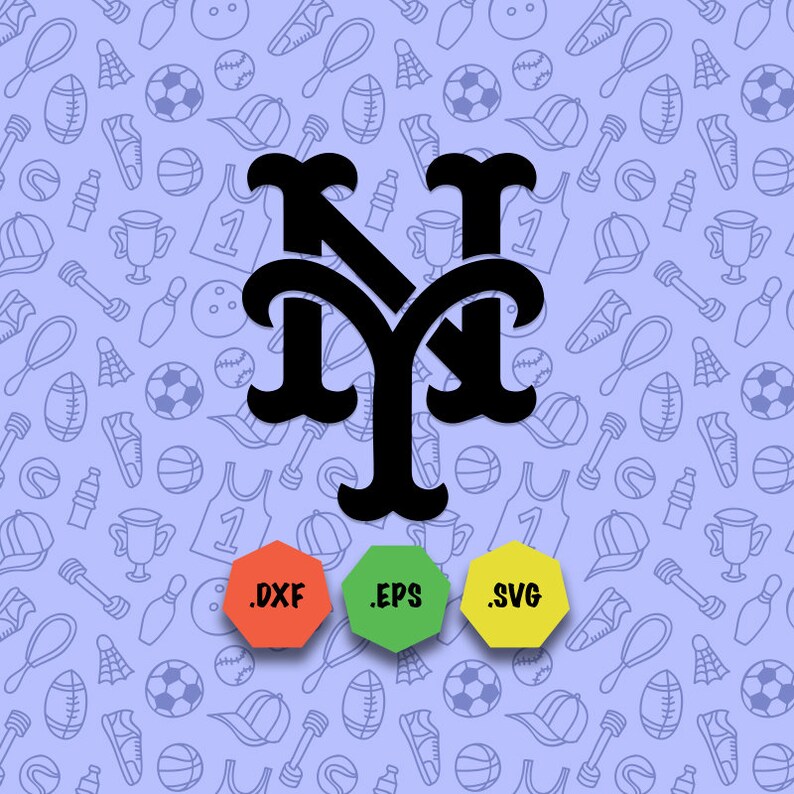 50 Off New York Mets Logo Silhouette Cutting Files Ny Mets Etsy