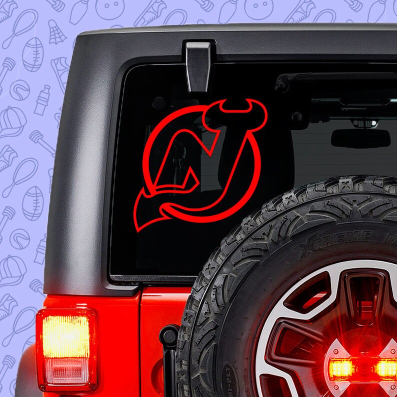 New Jersey Devils NHL Hockey Vinyl Sticker Decal Logo car wall ect phone