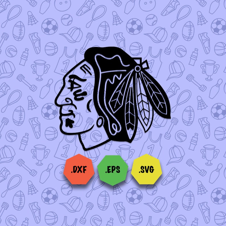 50 Off Chicago Blackhawks Logo Silhouette Cutting Files Etsy