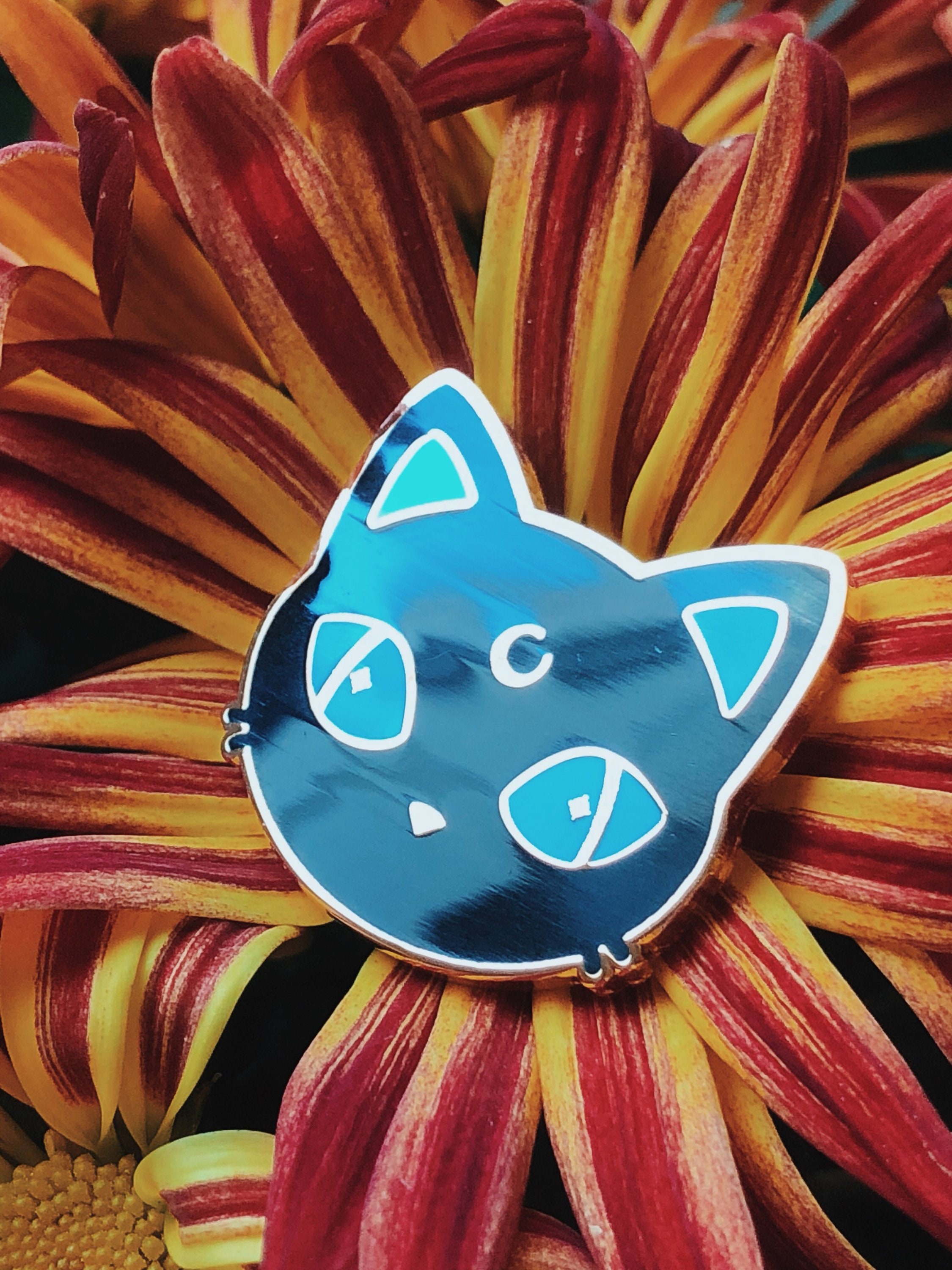 Magic Cat Pin Moon Cat Pins / Enamel Pin / Luna / Magic / Kawaii - Etsy