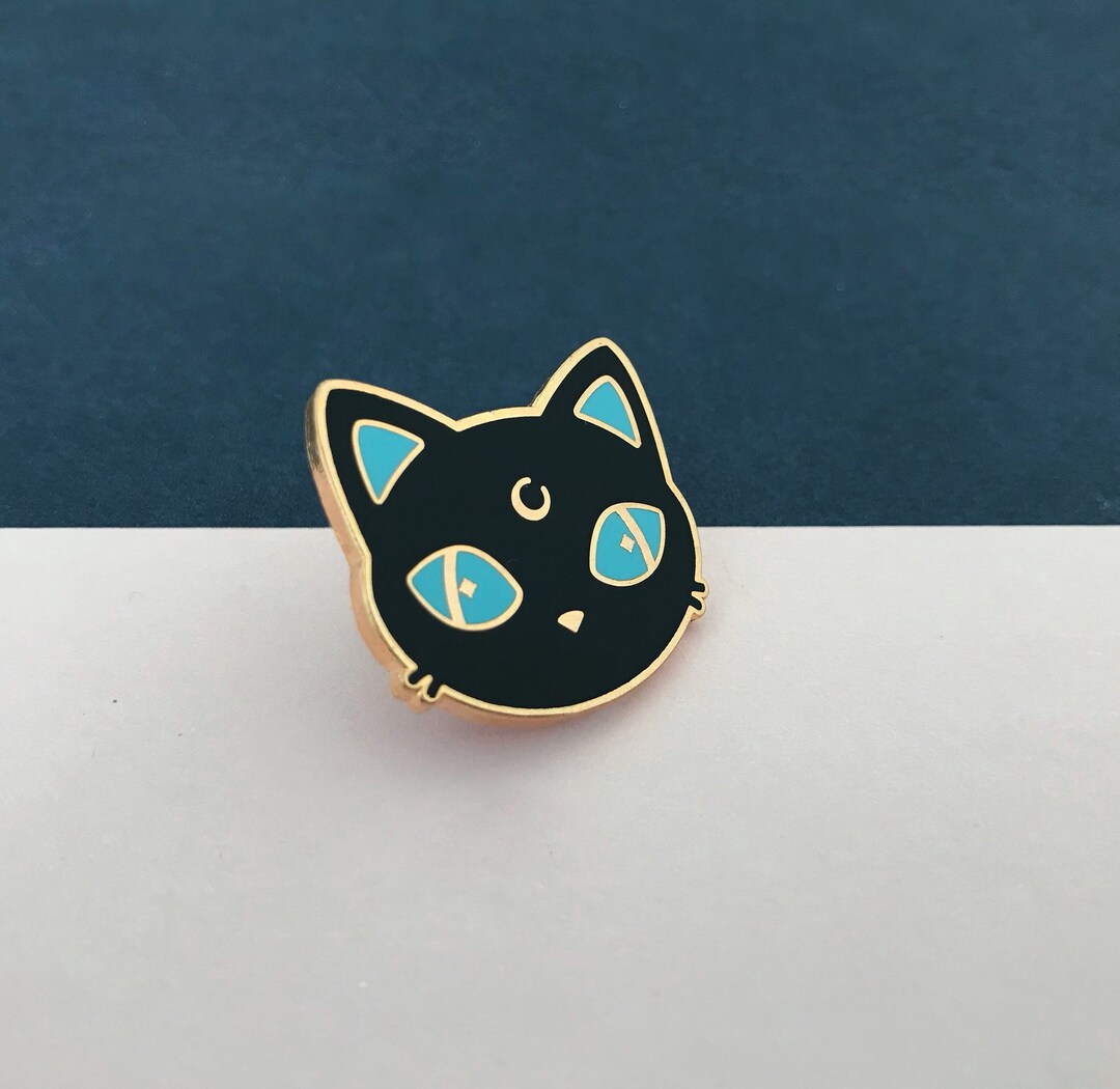 Magic Cat Pin Moon Cat Pins / Enamel Pin / Luna / Magic / Kawaii - Etsy